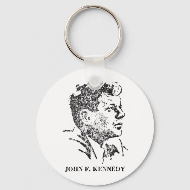 1963 profile of John F. Kennedy Key Ring (Front)