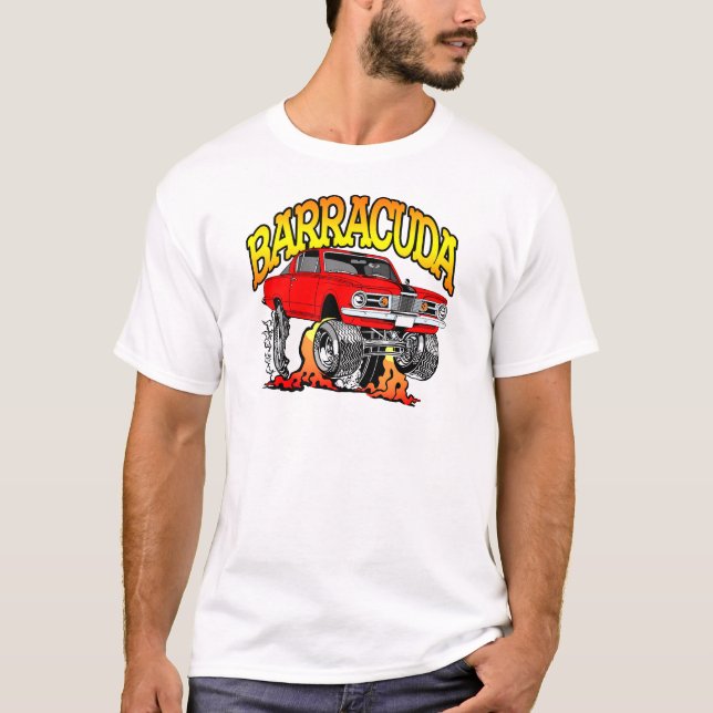 1964 1965 1966 Plymouth Barracuda Muscle Car T-Shirt (Front)