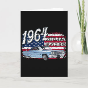 1964 64 Impala Lowrider Ss 4th Of July American Card