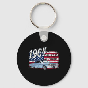 1964 64 Impala Lowrider Ss 4th Of July American Key Ring