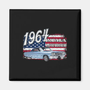 1964 64 Impala Lowrider Ss 4th Of July American Magnet