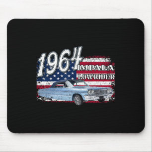1964 64 Impala Lowrider Ss 4th Of July American Mouse Pad