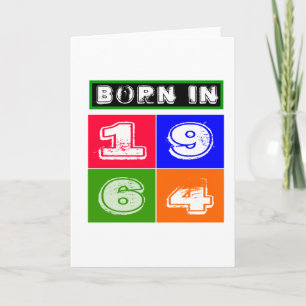 1964 Birthday Designs Card