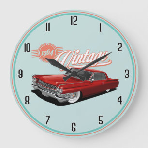 1964 Classic Car Large Clock