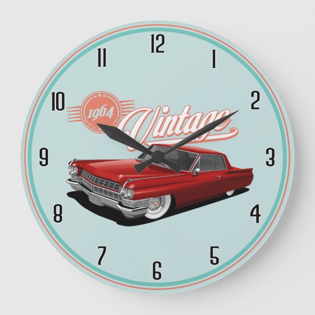 1964 Classic Car Large Clock (Front)