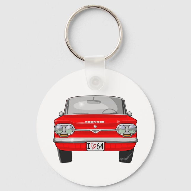 1964 Corvair Front View Key Ring (Front)