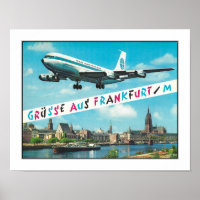 1964 FRANKFURT GERMANY POSTCARD PHOTO