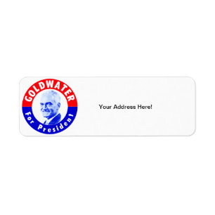 1964 Goldwater for President Return Address Label