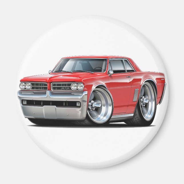 1964 GTO Red Car Magnet (Front)