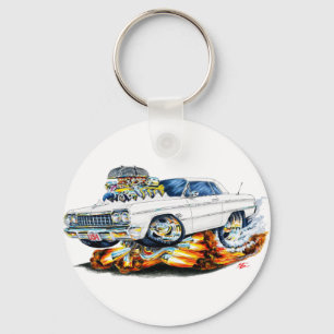 1964 Impala White Car Key Ring