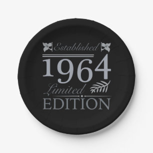 1964 Limited Edition 60 Years Old Paper Plate