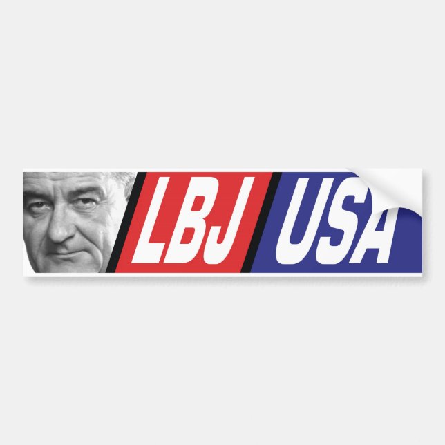 1964 Lyndon Johnson Campaign Bumper Sticker (Front)