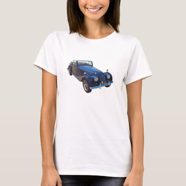 1964 Morgan Plus 4 Convertible Sports Car T-Shirt (Front)