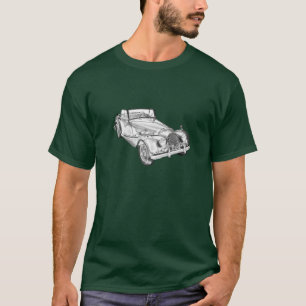 1964 Morgan Plus 4 Sports Car Illustration T-Shirt