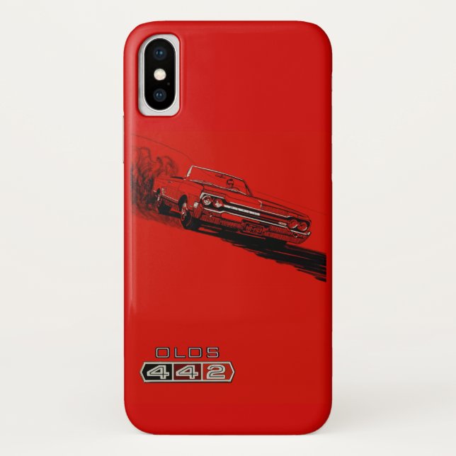 1964 Oldsmobile 442 poster reproduction. Case-Mate iPhone Case (Back)