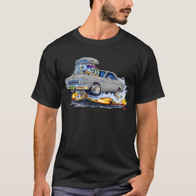 1964 Plymouth Grey Car T-Shirt (Front)