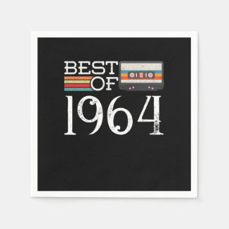 1964 Vintage 56 th Birthday Anniversary Gift Napkin