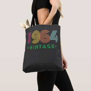 1964 Vintage.  Born in 1964 turning 60 in 2024. Tote Bag