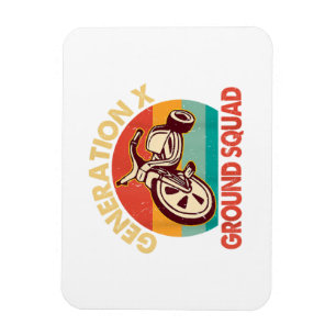 1965-1980 Generation Gen X Generation X Ground Squ Magnet