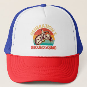1965-1980 Generation Gen X Generation X Ground Squ Trucker Hat