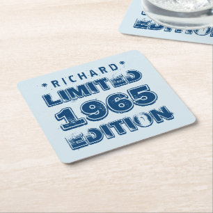 1965 50th Birthday Limited Edition Custom J50Z Square Paper Coaster