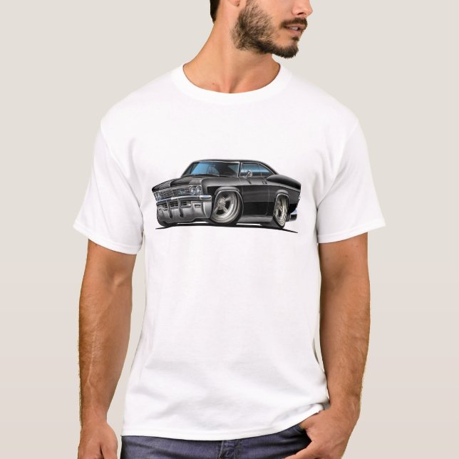 1965-66 Impala Black Car T-Shirt (Front)
