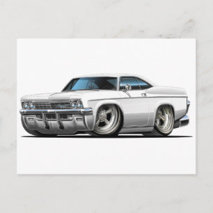 1965-66 Impala White Car Postcard