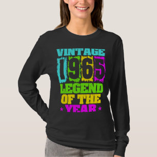 1965 Birthday Vintage 1965 & Born In 1965 Made In T-Shirt