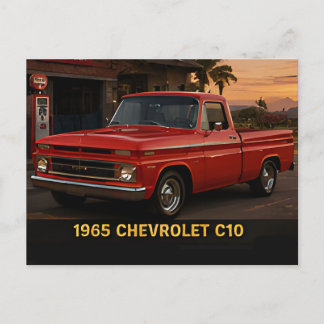 1965 Chevrolet C10 Vintage Classic Chevy Pickup Postcard