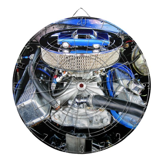 1965 Chevy Chevelle Blue Dartboard (Front)