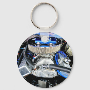 1965 Chevy Chevelle Blue Key Ring