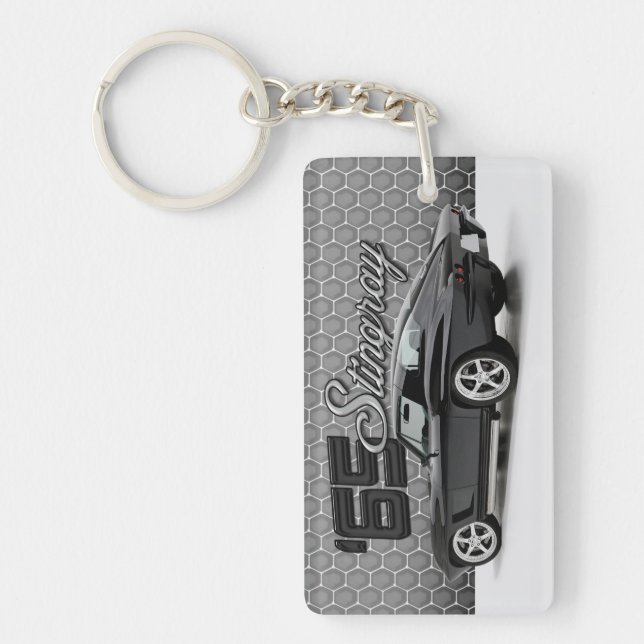1965 Chevy Corvette Vette Stingray 396 Classic Car Key Ring (Front)