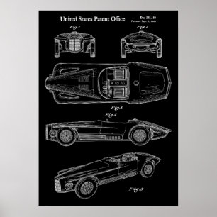 1965 Classic Car Patent Art Poster
