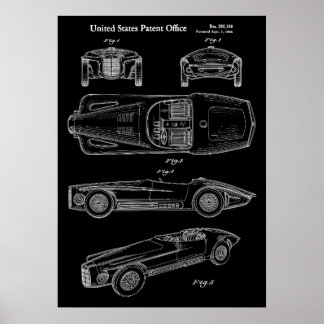 1965 Classic Car Patent Art Poster