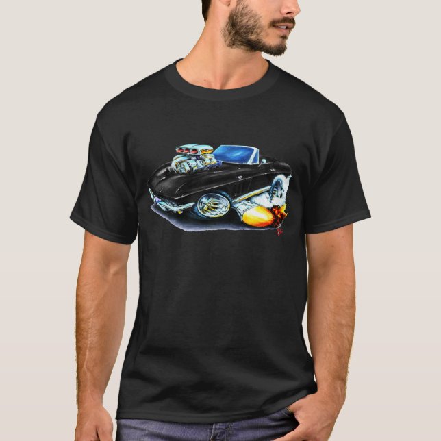 1965 Corvette Black Convertible T-Shirt (Front)