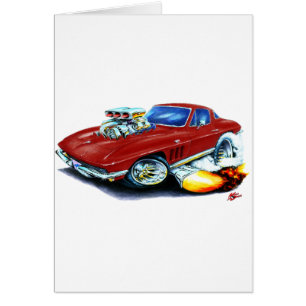 1965 Corvette Maroon Car