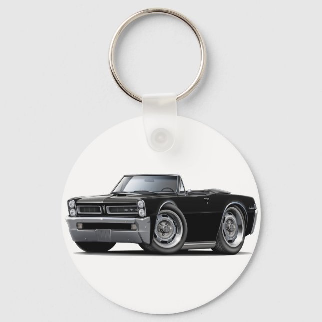 1965 GTO Black Convertible Key Ring (Front)
