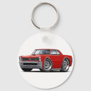 1965 GTO Red Car Key Ring