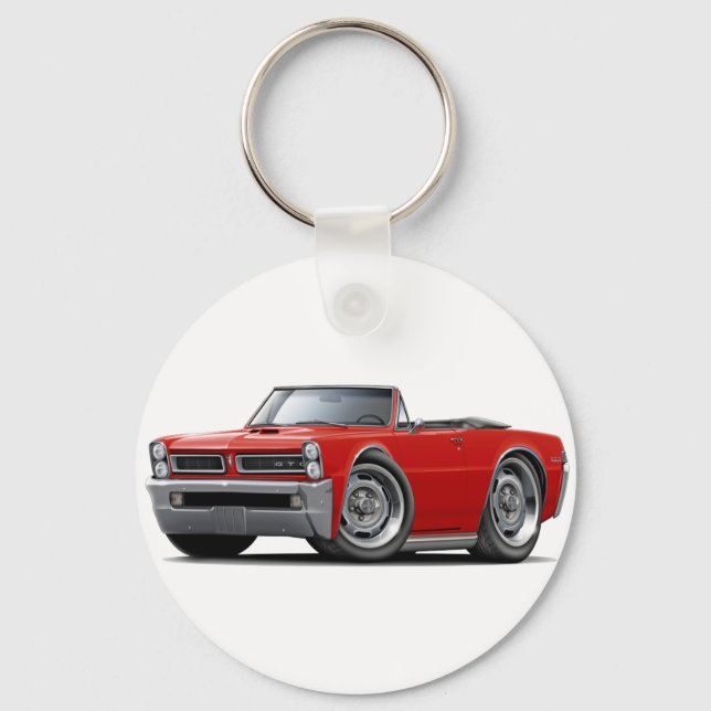 1965 GTO Red Convertible Key Ring (Front)