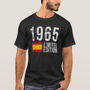 1965 Limited Edition Spain with Flag Birthday T-Shirt