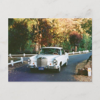 1965 Mercedes Benz 220SEb cuts classic because Postcard