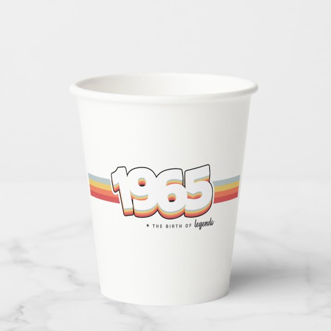 1965 The birth of legends Paper Cups (Front)