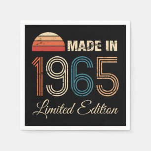 1965 Vintage 60th Birthday Napkin