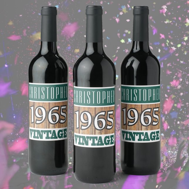 1965 Year of Birth Wine Label (Creator Uploaded)