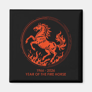 1966 2026 Year of The Fire Horse 60th Birthday Magnet