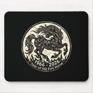 1966 2026 Year of The Fire Horse Chinese Zodiac Mouse Pad
