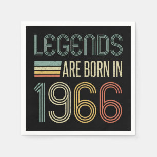 1966 60th Birthday Legends Napkin