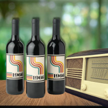 1966 60th Birthday Retro Stripe Vintage 