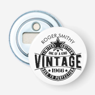 1966 60th Birthday Vintage Aged to perfection Bottle Opener