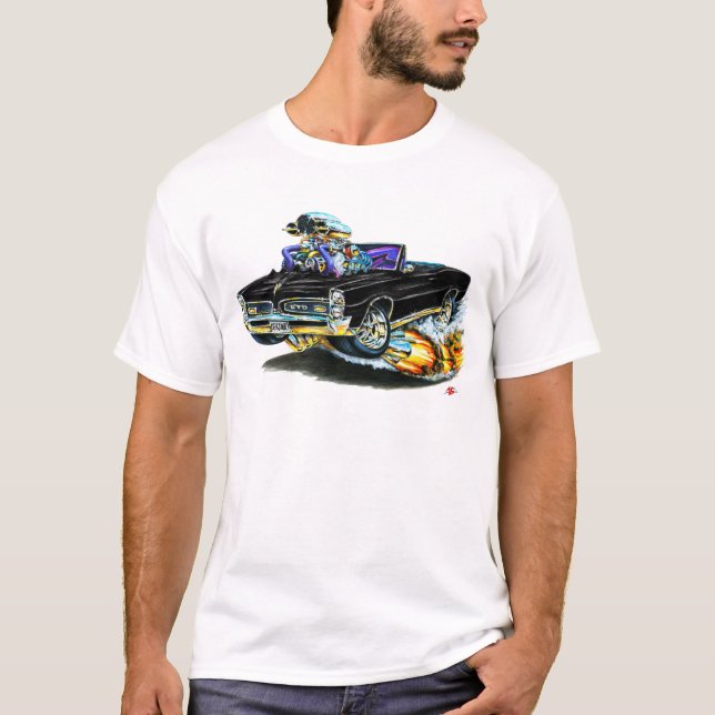 1966-67 GTO Black Convertible T-Shirt (Front)